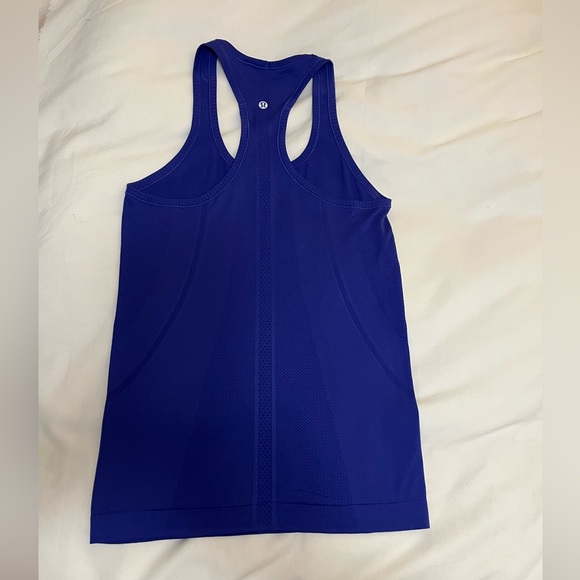 lululemon Swifty Tech Navy and Lilac Tank Tops - Picture 4 of 9